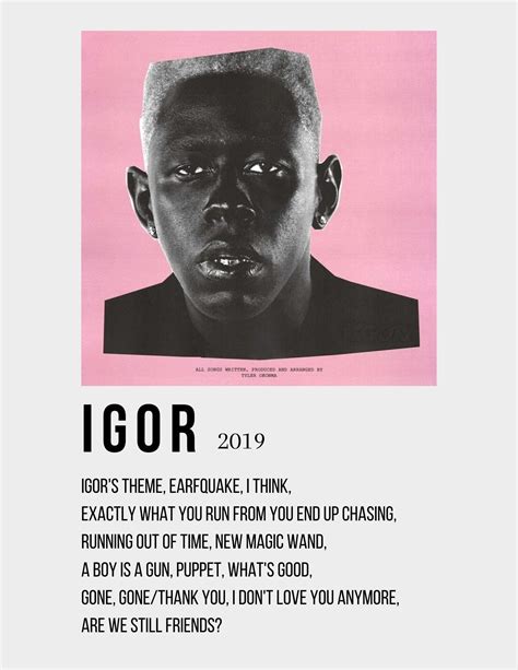 igor poster|Amazon.com: Tyler The Creator Posters